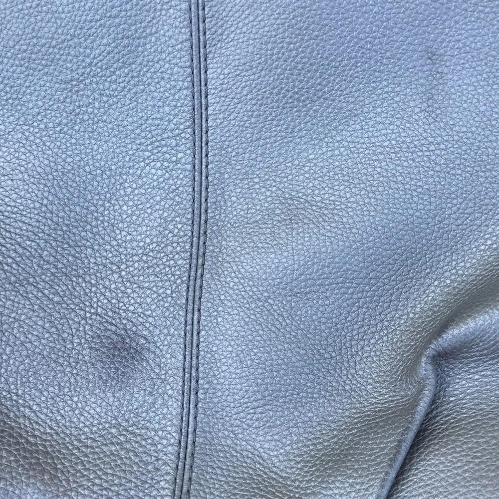 Coach Silver Metallic Hobo F15064